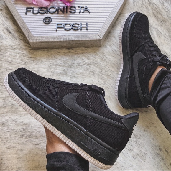 Nike Shoes - ‼️sold‼️🔥 Nike Air Force 1 LV8 Black Corduroy 6W